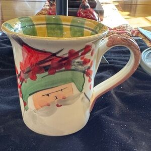 Vietri Ceramic Base with Red Stamp